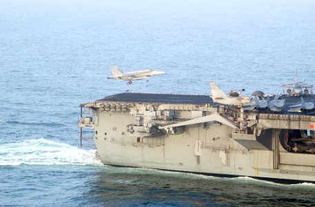 US Navy 020716-N-6492H-522 USS Kennedy - Hornet landing