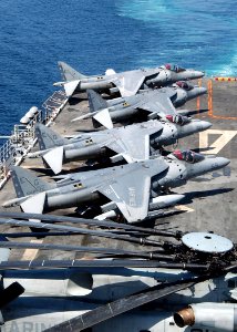 US Navy 021107-N-4374S-017 AV-8B Harrier strike aircraft aboard USS Nassau