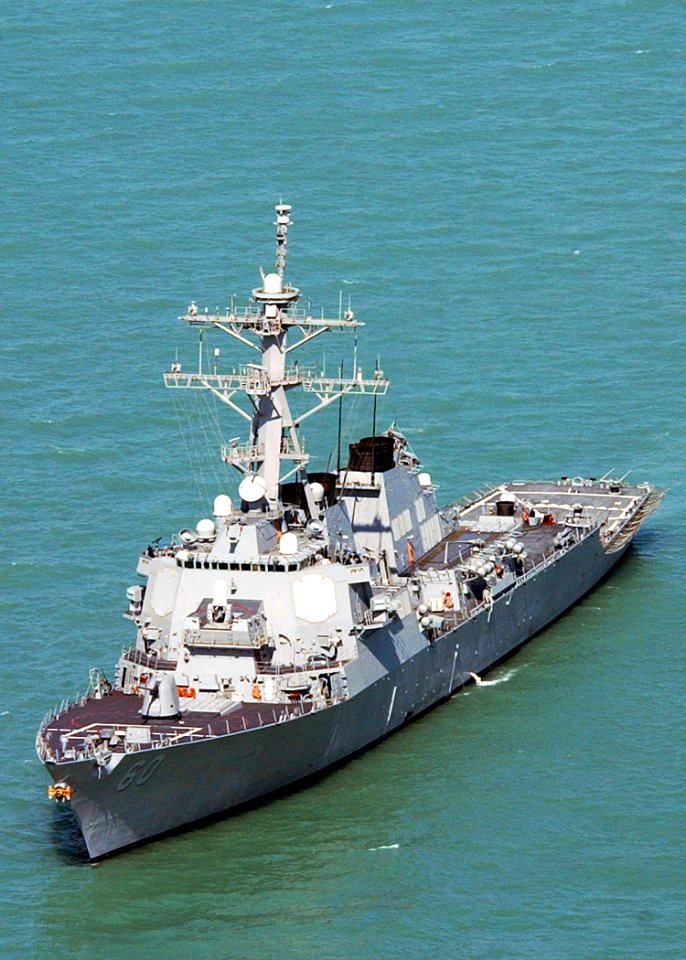 US Navy 021109-N-5471P-031 The guided missile destroyer Paul Hamilton is performing combat missions