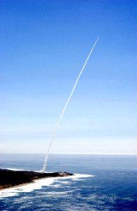 US Navy 021121-N-0000X-001 Aries ballistic missile target launch
