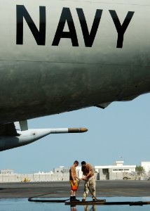 US Navy 021024-N-4374S-030 Sailors assigned to the