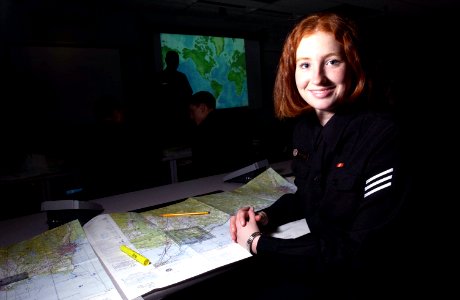 US Navy 021205-N-5862D-060 student at the Navy Marine Corps Intelligence Training Center