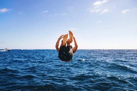 Swimming sea ocean photo