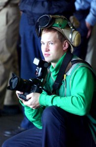 US Navy 021213-N-1328C-501 Photographer's Mate Airman Todd Flint from Bridgeport, W.Va.,