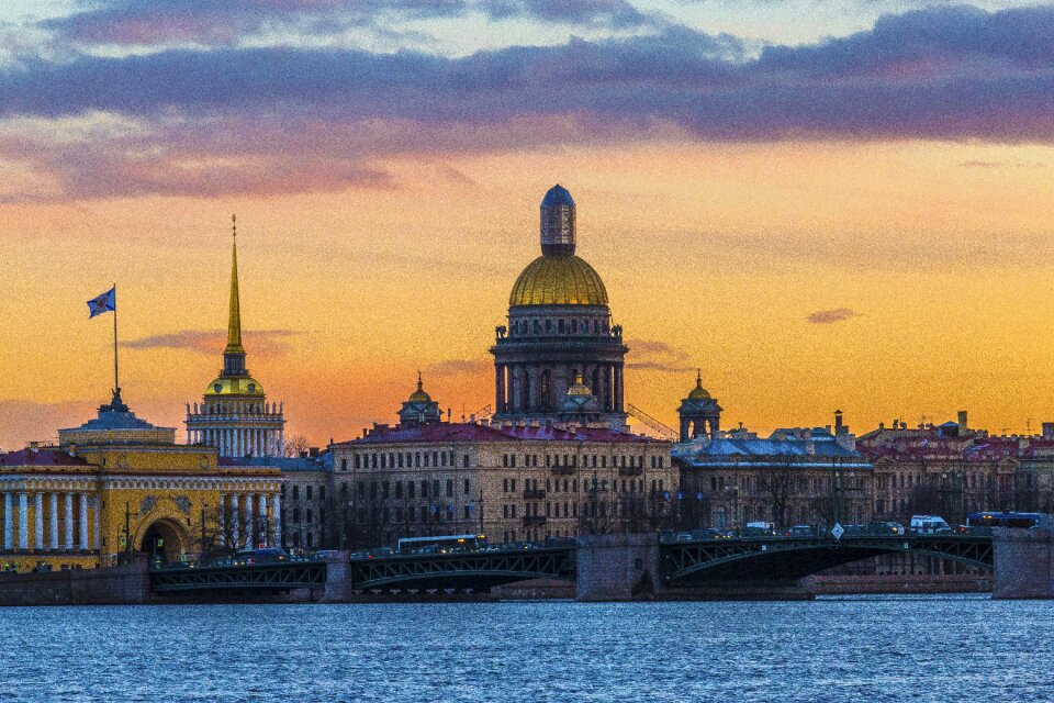 Evening beauty landscape