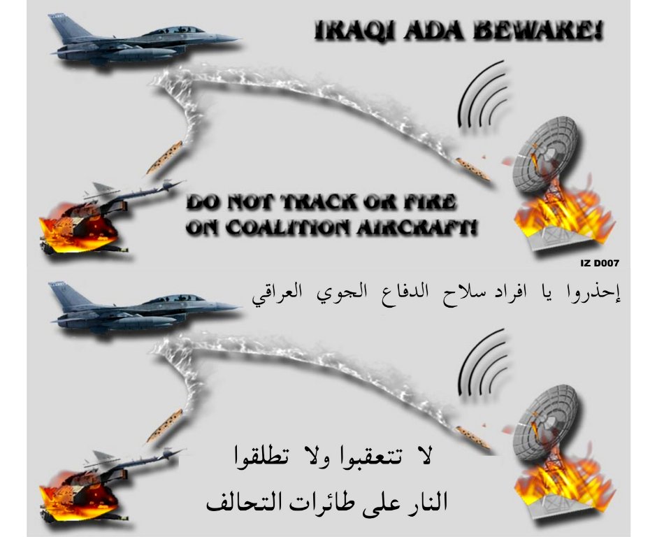US Navy 030313-N-0000X-003 Coalition aircraft have been dropping leaflets urging Iraqi military forces not to engage coalition aircrews. Leaflets also lay out the consequences of such actions in an effort to ensure local civil