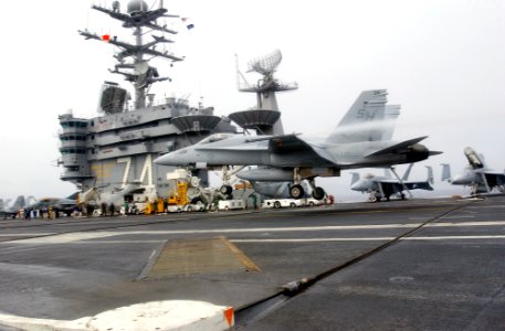 US Navy 030211-N-4768W-027 An F-A-18C Hornet from the Sharpshooters of Marine Strike Fighter Training Squadron One Zero One (VFMAT-101