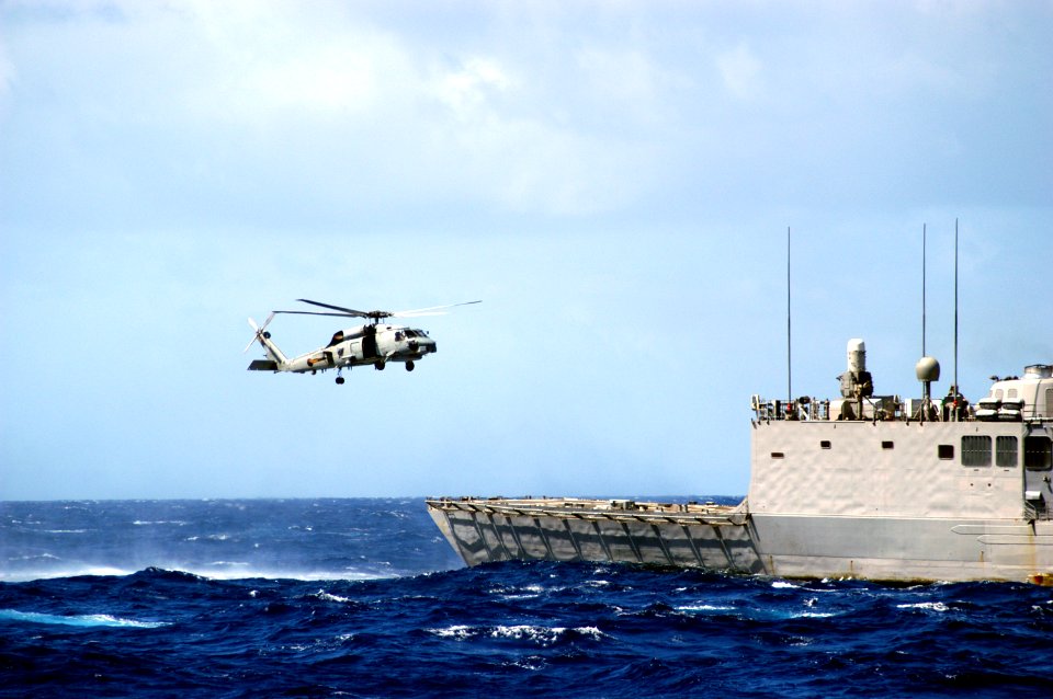 US Navy 030222-N-0507C-001 An SH-60 Seahawk assigned to the Proud Warriors of Light Helicopter Anti-Submarine Squadron Four Two (HSL-42)