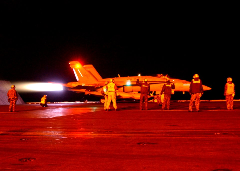 US Navy 030321-N-6895M-503 An F-A-18 Hornet assigned to the