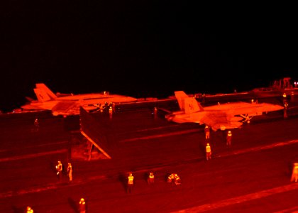US Navy 030322-N-2410G-502 F-A-18 Hornets assigned to the