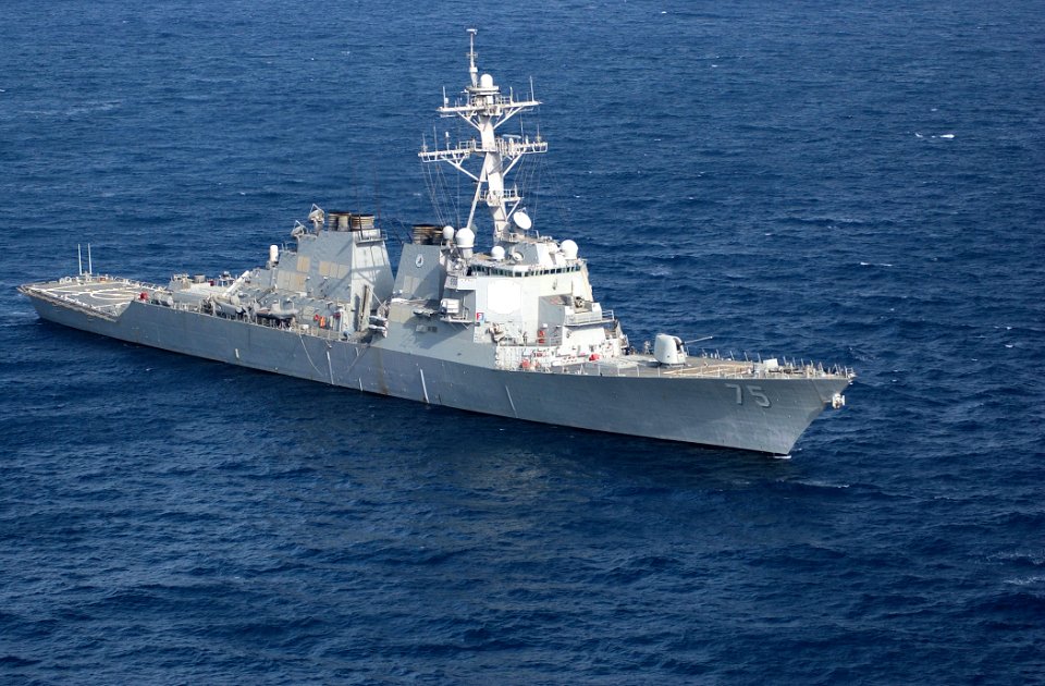 US Navy 030321-N-6141B-003 The guided missile destroyer USS Donald Cook (DDG 75) underway