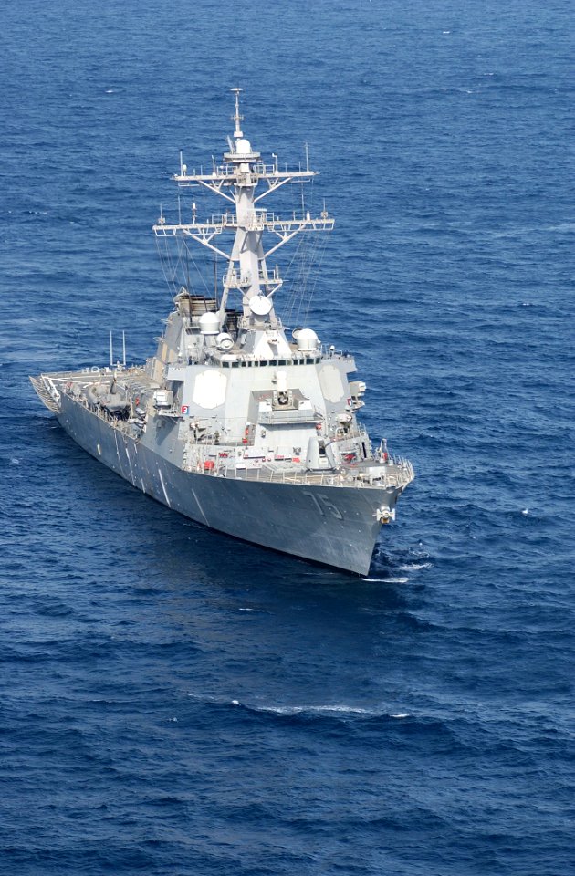 US Navy 030321-N-6141B-002 The guided missile destroyer USS Donald Cook (DDG 75) underway