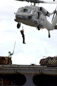 US Navy 030329-N-2143T-002 An MH-60 Knighthawk from the
