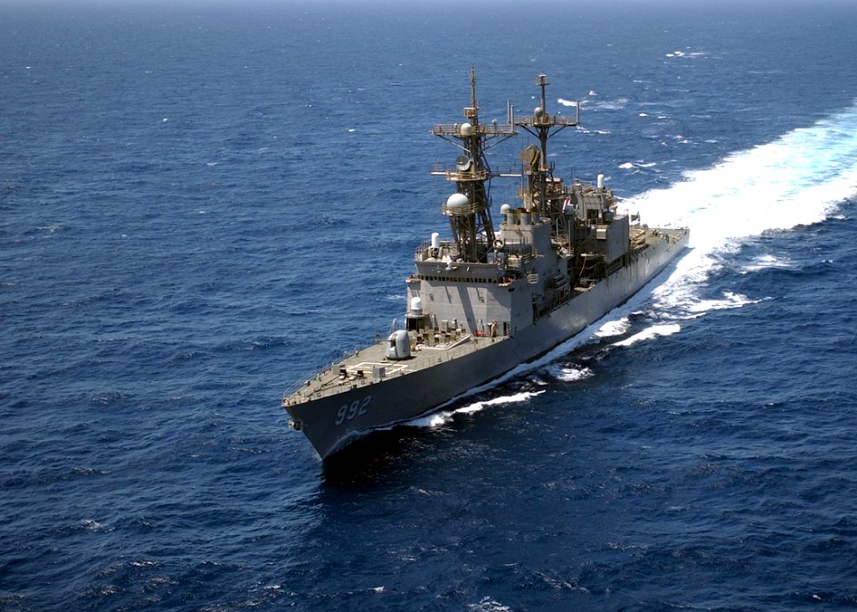 US Navy 030329-N-6141B-003 The Spruance Class destroyer USS Fletcher (DD 992) conducts underway operations in support of Operation Iraqi Freedom
