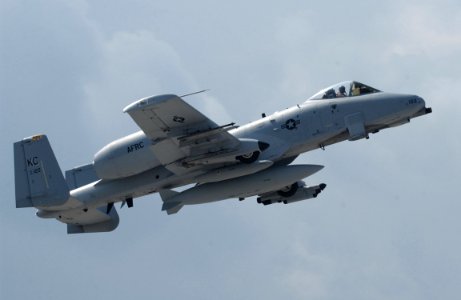 US Navy 030406-N-0780F-082 A U.S. Air Force A-10 Thunderbolt takes off while transiting to a forward deployed location in support of Operation Iraqi Freedom