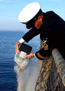 US Navy 030501-N-6141B-022 Officers ^ sailors aboard the Arleigh Burke class guided missile destroyer USS Donald Cook (DDG 75)