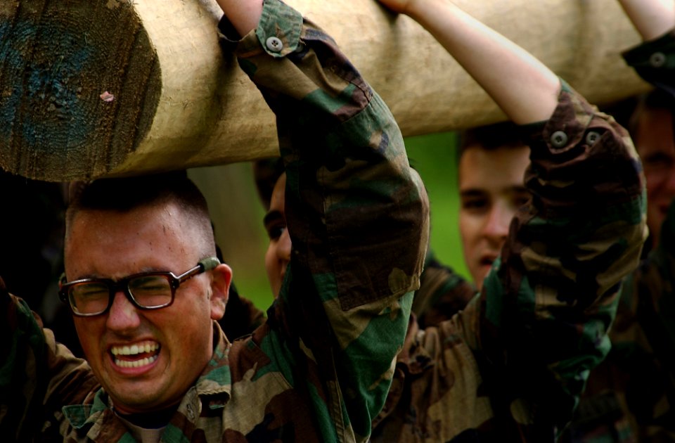 US Navy 030513-N-5319A-002 Plebes participate in an 11.5 hour rigorous physical and mental challenges at the United States Naval Academy