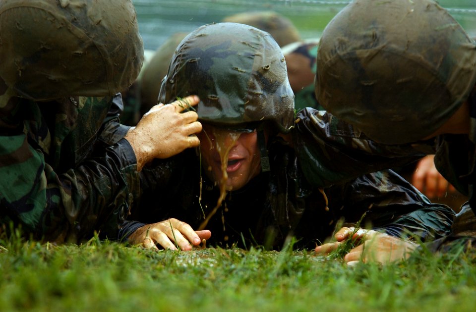 US Navy 030513-N-5319A-004 Plebes participate in an 11.5 hour rigorous physical and mental challenges at the United States Naval Academy