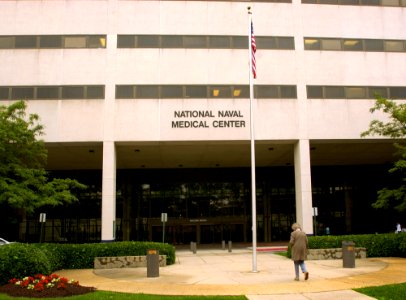 US Navy 030618-N-9593R-010 The main entrance of the National Naval Medical Center, Bethesda, which first opened February 5, 1942