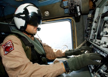 US Navy 030609-N-4374S-004 Aviation Warfare Systems Operator 2nd Class Corey Lightfoot assigned to the Proud Warriors