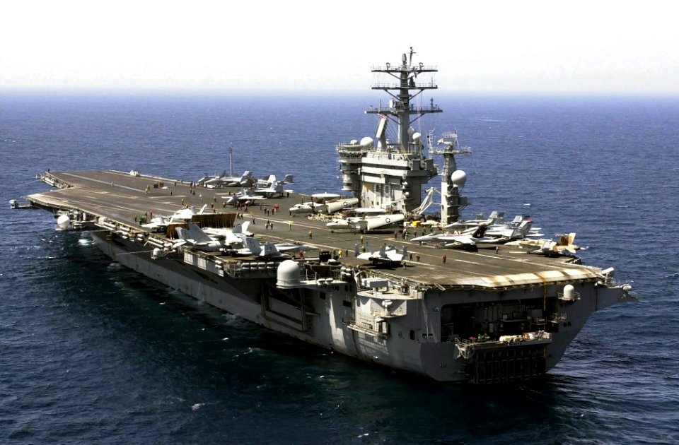 US Navy 030424-N-6536T-004 USS Nimitz (CVN 68) transits the Arabian Gulf as it prepares for Flight Quarters