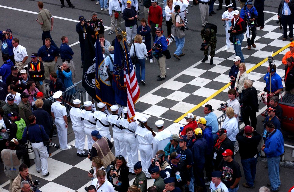 US Navy 030607-F-6894B-001 Navy Honor Guard from Naval Submarine Base, Groton, Conn., kicked off Military Appreciation Day