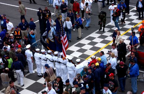 US Navy 030607-F-6894B-001 Navy Honor Guard from Naval Submarine Base, Groton, Conn., kicked off Military Appreciation Day photo