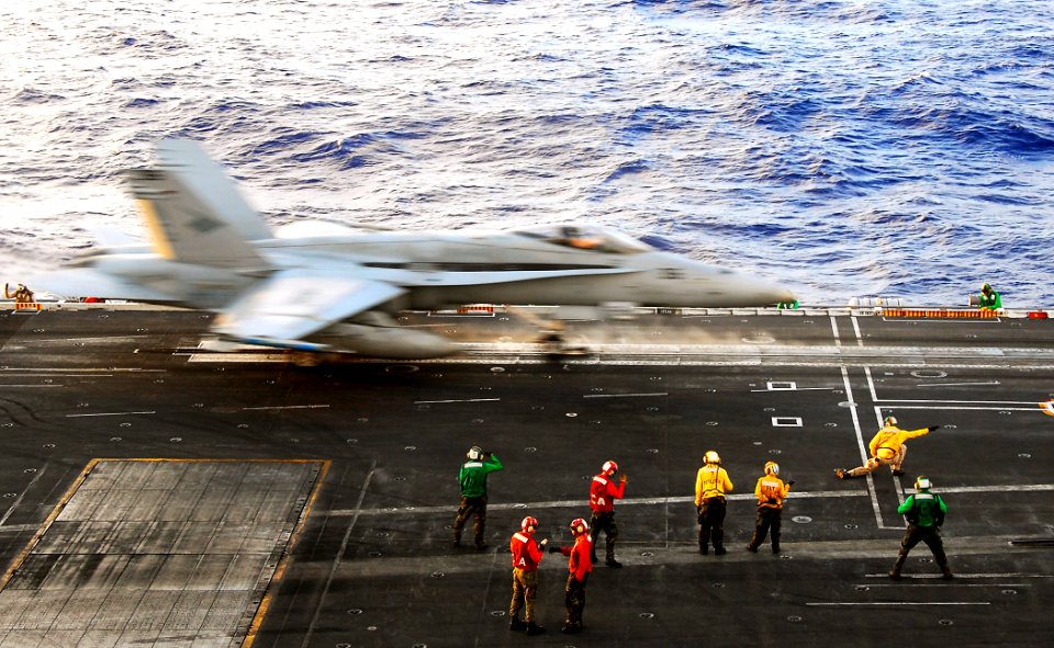 US Navy 090328-N-6597H-645 An F-A-18C Hornet from the