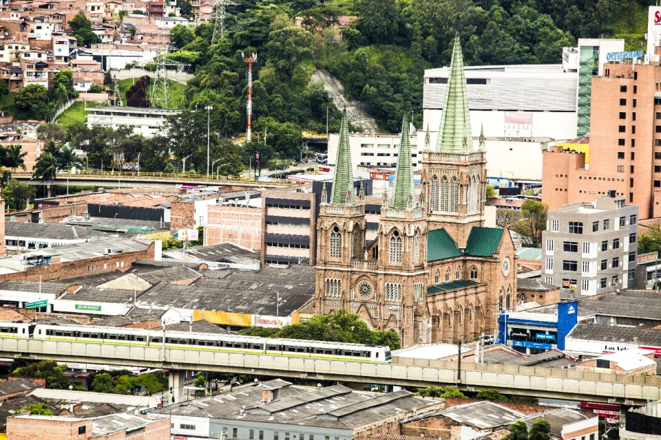 Colombia landscape church