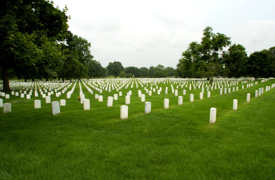 US Navy 030617-N-9593R-086 Arlington Mansion and 200 acres of ground immediately surrounding it were officially designated as a military cemetery June 15, 1864, by Secretary of War Edwin M. Stanton