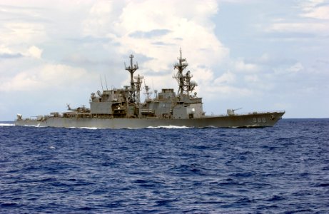 US Navy 030905-N-5471P-002 USS Thorn (DD 988) sails in the Atlantic Ocean as it conducts work ups before an upcoming scheduled six-month deployment