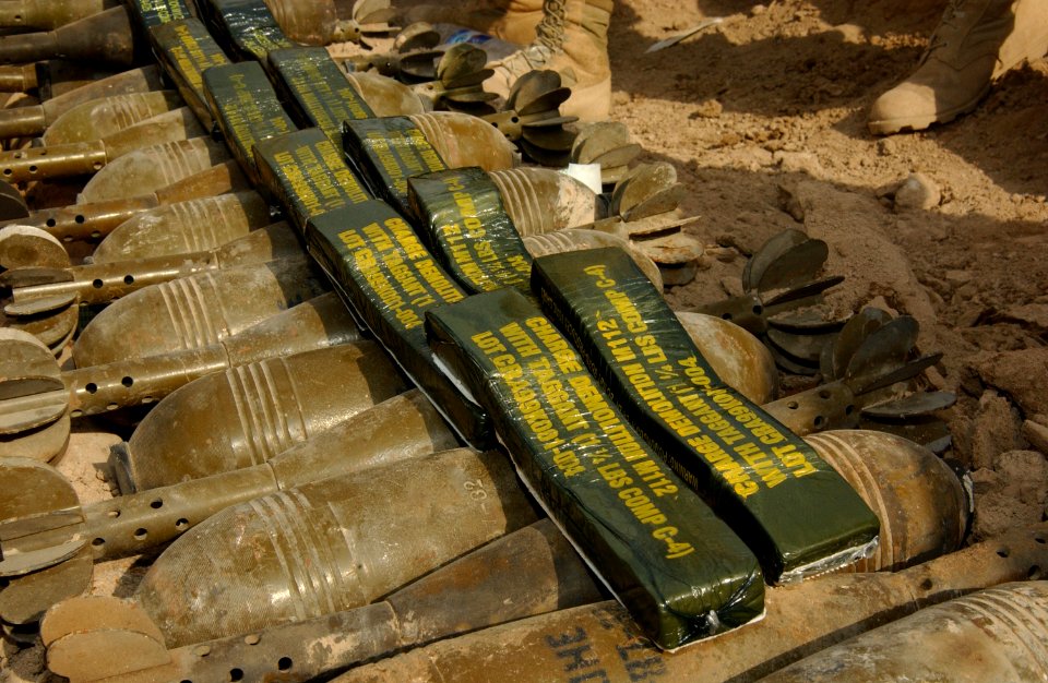 US Navy 031019-N-3236B-004 Marines assigned to Explosive Ordnance Disposal (EOD) technical and Expeditionary Strike Group One (ESG-1) are in Iraq providing humanitarian assistance to the residents of Al Faw
