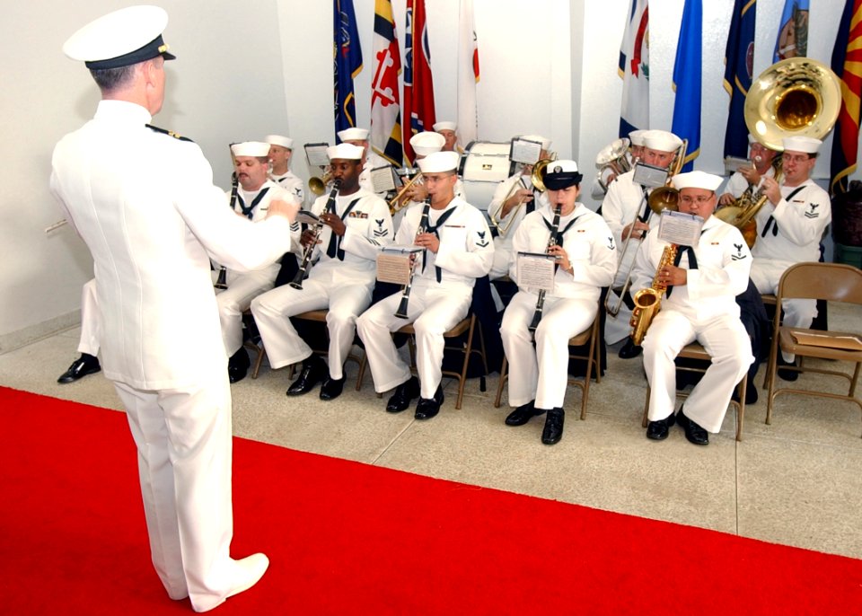 US Navy 031207-N-7391W-053 Sailors assigned to the Pacific Fleet Band provided music during the 62nd anniversary of the attack on Pearl Harbor