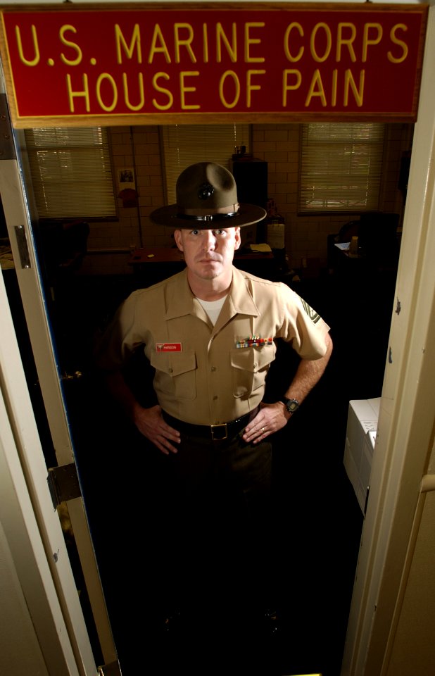 US Navy 031113-N-5862D-015 Gunnery Sgt. Duane Hanson, from Wausau, Fla., is a Drill Instructor at Officer Candidate School