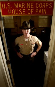 US Navy 031113-N-5862D-015 Gunnery Sgt. Duane Hanson, from Wausau, Fla., is a Drill Instructor at Officer Candidate School photo