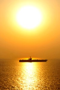 US Navy 101026-N-6003P-285 The aircraft carrier USS Harry S. Truman (CVN 75) transits the Arabian Gulf during flight operations