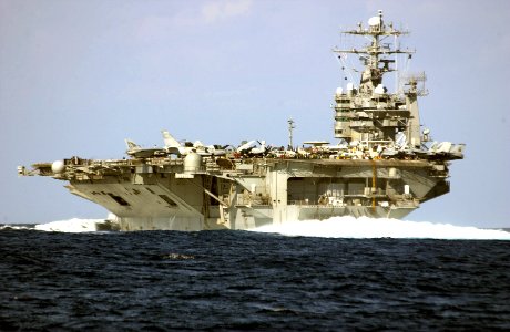 US Navy 031209-N-5319A-002 The Norfolk, Va. based nuclear powered aircraft carrier USS George Washington (CVN 73) underway