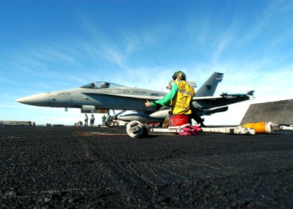 US Navy 031216-N-3986D-001 Aviation Boatswain's Mate 3rd Class Harrison Brooks, from Virginia Beach, Va