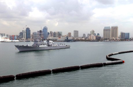 US Navy 040120-N-2143T-002 The guided missile destroyer USS McCampbell (DDG 85) departs her homeport of San Diego, Calif