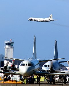 US Navy 040310-N-6901L-001 A P-3C Orion takes-off at Naval Air Station Whidbey Island