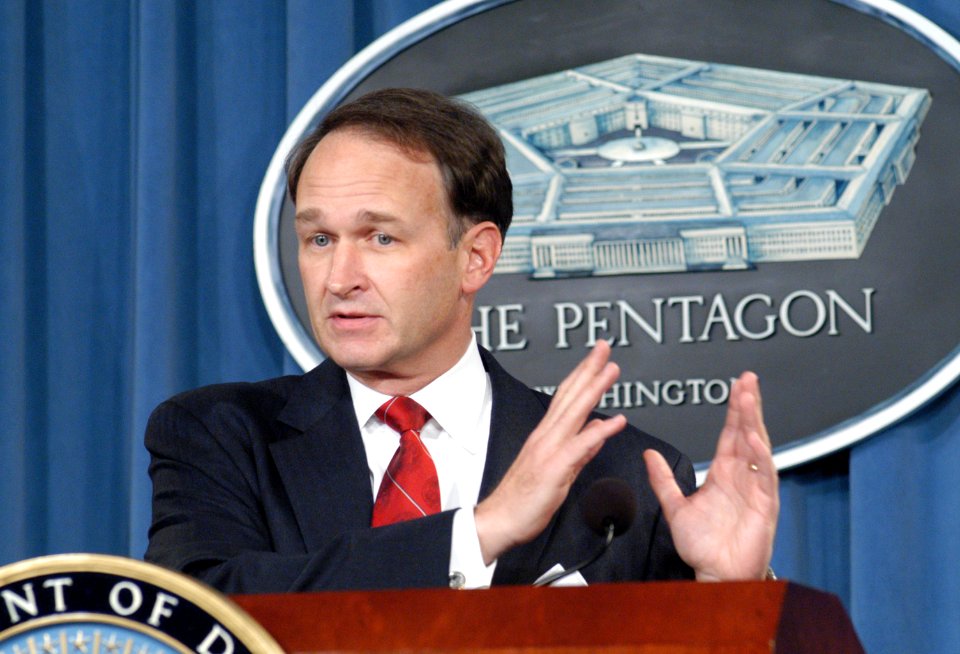 US Navy 031223-D-9880W-120 Dr. William Winkenwerder, Jr., assistant secretary of defense for health affairs, holds a press conference at the Pentagon