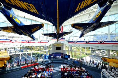 US Navy 111014-N-GS507-641 Capt. Susan K. Cerovsky relieves Capt. Gary Edwards as commanding officer of the Center for Information Dominance