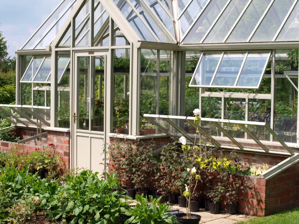 Greenhouse garden glass