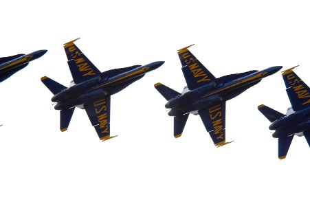 US Navy 040807-N-6477M-035 The Blue Angels perform above Lake Washington during Seafair week in Seattle, Wash