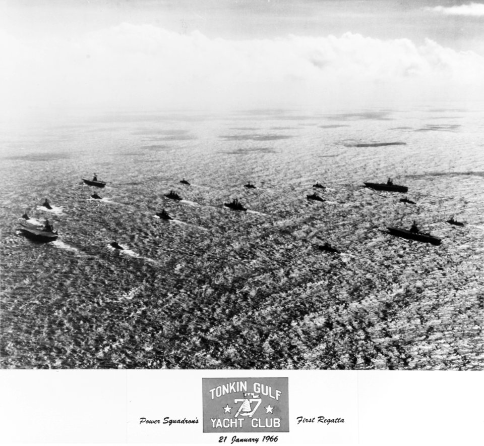 US Taks Force 77 in the South China Sea on 21 January 1966