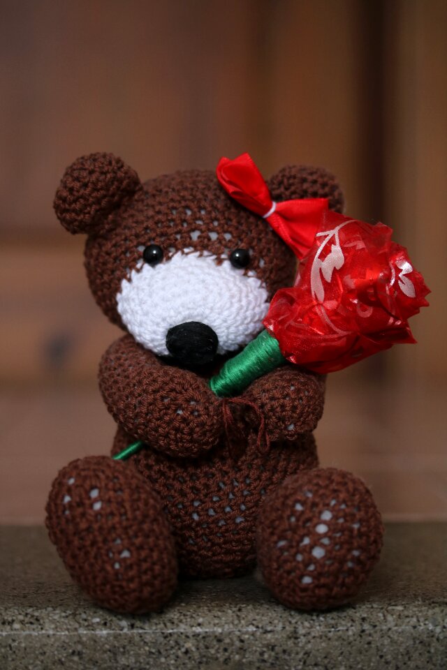 Teddy bear crochet cute