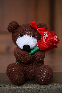 Teddy bear crochet cute