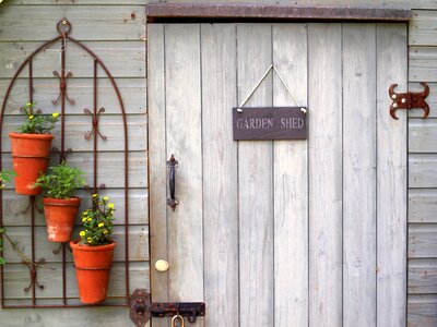 Shed garden door