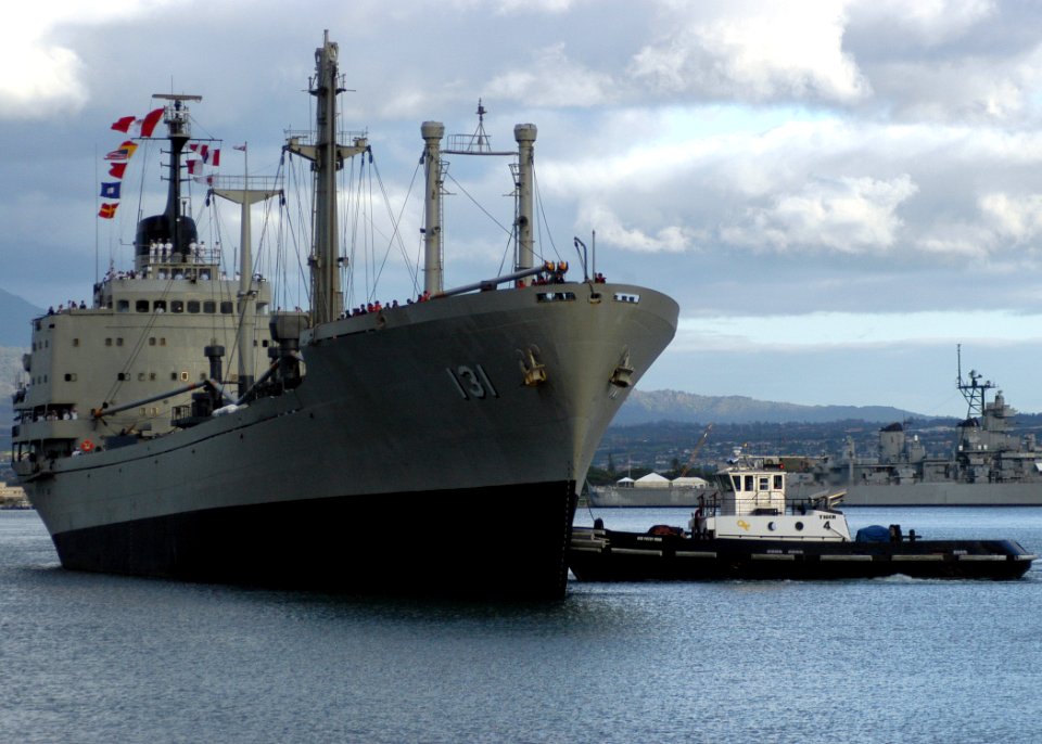 US Navy 050215-N-3019M-001 he Peruvian transport ship Mollendo (ATC 131) enters Pearl Harbor, Hawaii for a four-day port visit