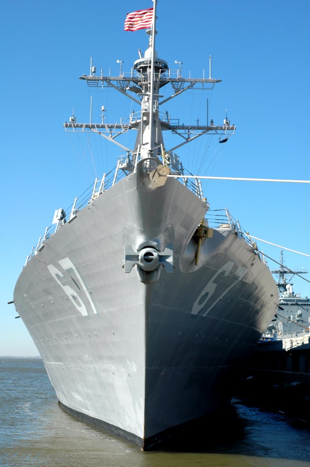 US Navy 050205-N-0295M-003 The guided missile destroyer USS Cole (DDG 67) sits moored to a pier in her homeport of Naval Station Norfolk, Va